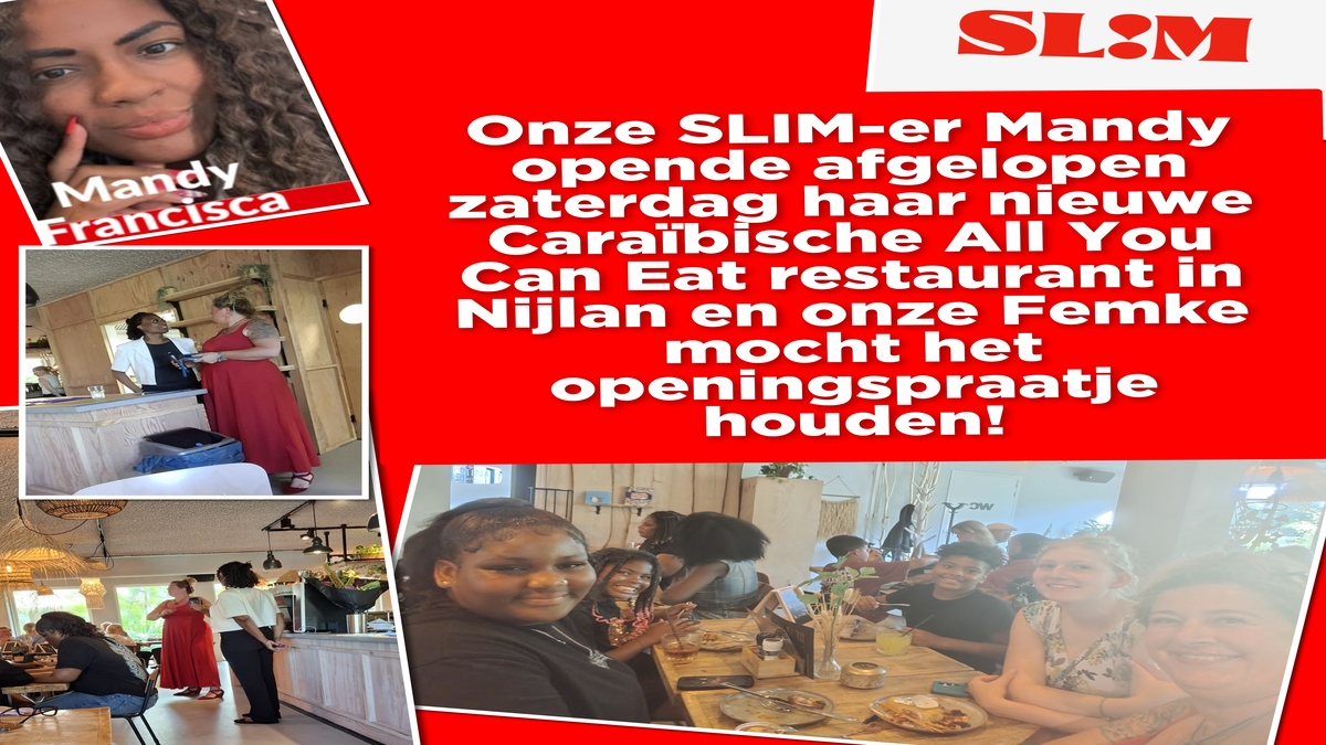 SLIM-er Mandy opent Caribisch All You Can Eat Restaurant in Leeuwarden